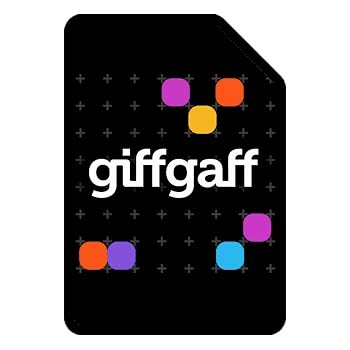 Giffgaff SIM card design with colorful dots
