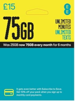 EE Pay As You Go Sim Card