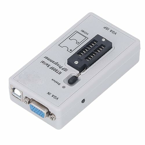 VGA ISP programmer device with ports and connectors