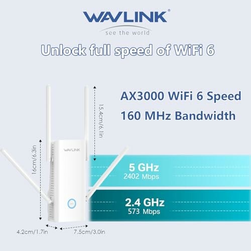 WAVLINK AX3000 WiFi 6 Extender